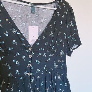 Wild Fable Floral Button Up Blouse